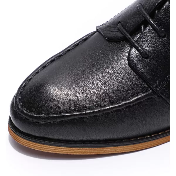 Mona flying Women's Comfortable Dress Oxfords Derby Lace-up Leather Shoes for Ladies
