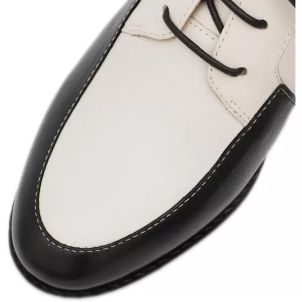Mona flying Womens Handmade Dress Oxfords Derby Comfortable Lace up Leather Shoes for Ladies