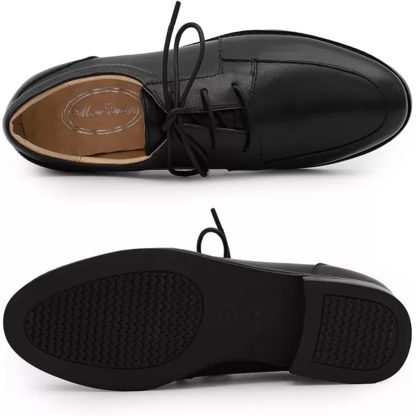 Mona flying Womens Handmade Dress Oxfords Derby Comfortable Lace up Leather Shoes for Ladies