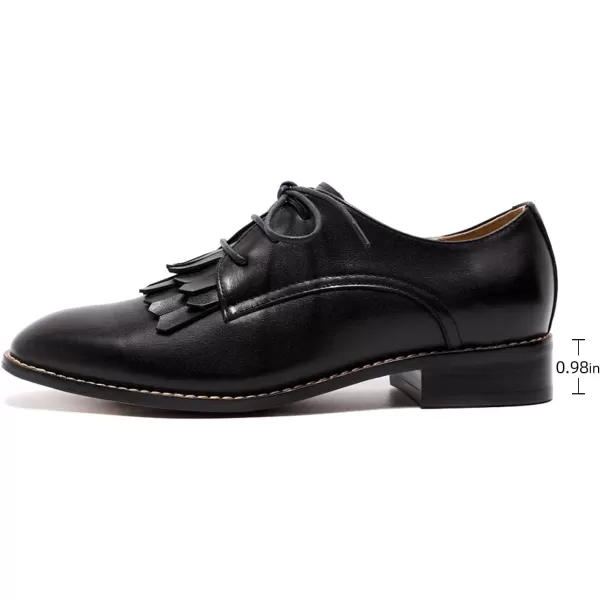 Mona flying Women's Wingtip Oxfords Brogue Derby Vintage Lace up Leather Shoes for Ladies
