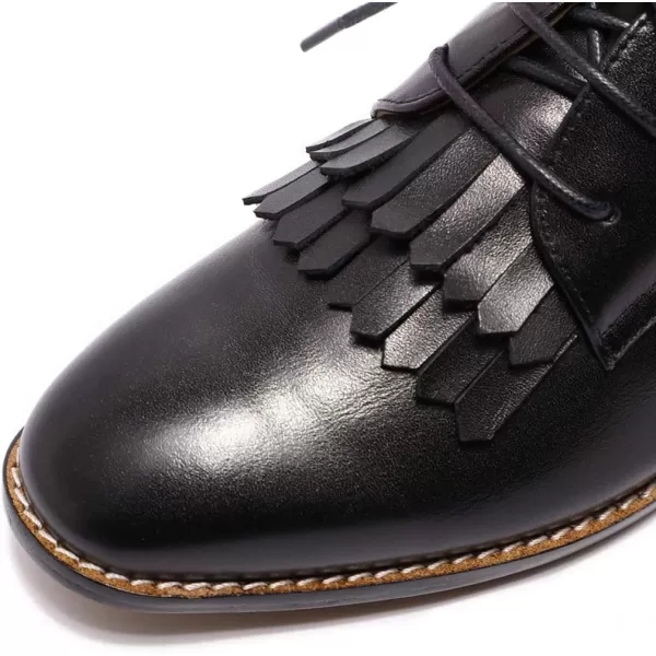 Mona flying Women's Wingtip Oxfords Brogue Derby Vintage Lace up Leather Shoes for Ladies