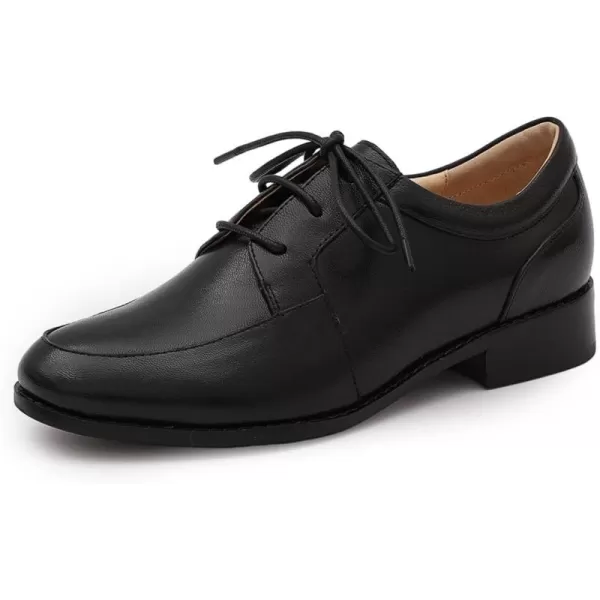 Mona flying Womens Handmade Dress Oxfords Derby Comfortable Lace up Leather Shoes for Ladies