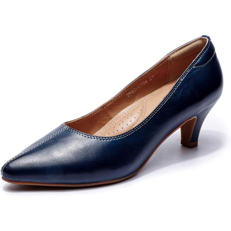 Navy fashion blue womens work shoes