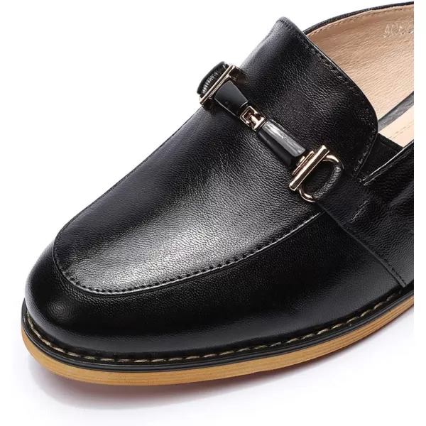 Mona flying Women Leather Mules Shoes Backless Slip On Loafer Low Heel Flats Summer Slide