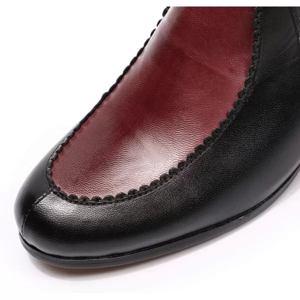 Mona flying Women Ruched Genuine Leather Mid Calf Boots Dual Side Zippers Round Toe Buckle Strap Booties Shoes