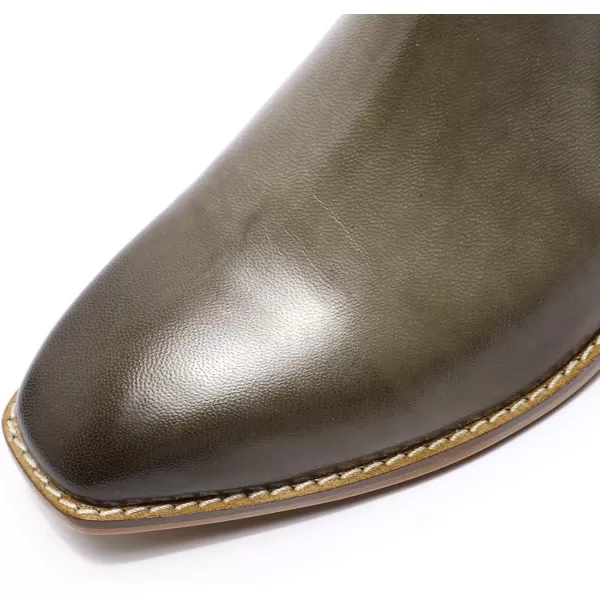 Mona flying Women Ruched Genuine Leather Mid Calf Boots Dual Side Zippers Round Toe Buckle Strap Booties Shoes