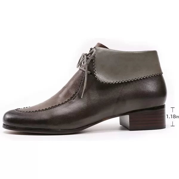 Mona flying Women Ruched Genuine Leather Mid Calf Boots Dual Side Zippers Round Toe Buckle Strap Booties Shoes