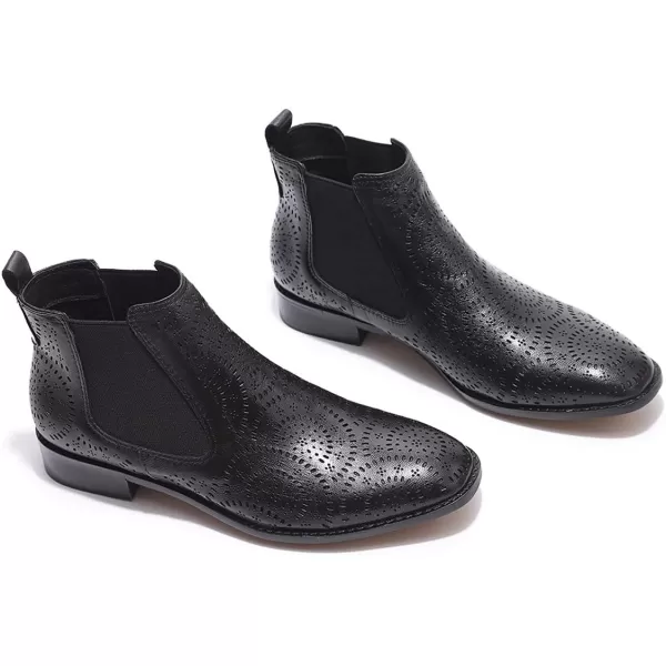 Mona flying Women Ruched Genuine Leather Mid Calf Boots Dual Side Zippers Round Toe Buckle Strap Booties Shoes
