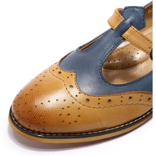 Mona flying Women's Leather Penny Loafer Casual Flat Shoes for Women Ladies