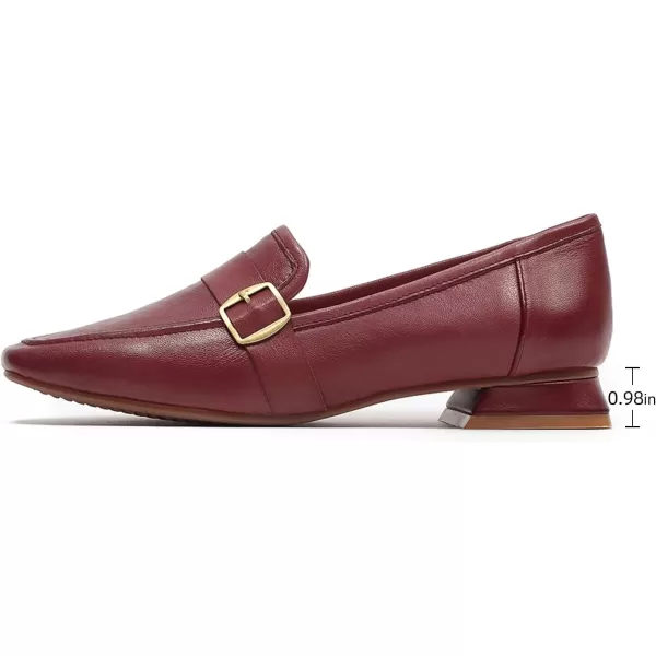 Mona flying Women's Leather Penny Loafers Slip On Flats Office Ladies Casual Shoes
