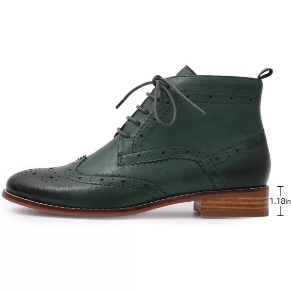 Mona flying Women's Leather Perforated Lace-up Oxfords Brogue Wingtip Derby Shoes for ladis Women