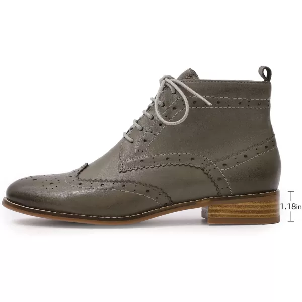 Mona flying Women's Leather Perforated Lace-up Oxfords Brogue Wingtip Derby Shoes for ladis Women