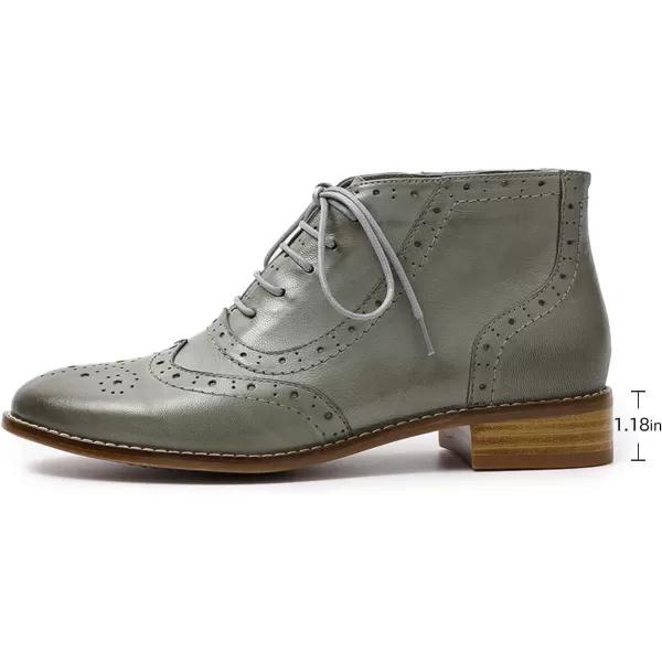 Mona flying Women's Leather Perforated Lace-up Oxfords Brogue Wingtip Derby Shoes for ladis Women