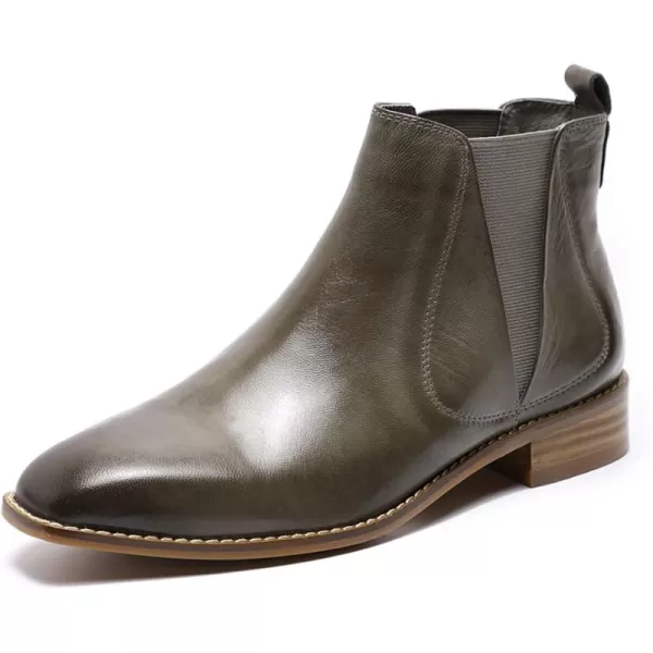 Mona flying Women Ruched Genuine Leather Mid Calf Boots Dual Side Zippers Round Toe Buckle Strap Booties Shoes