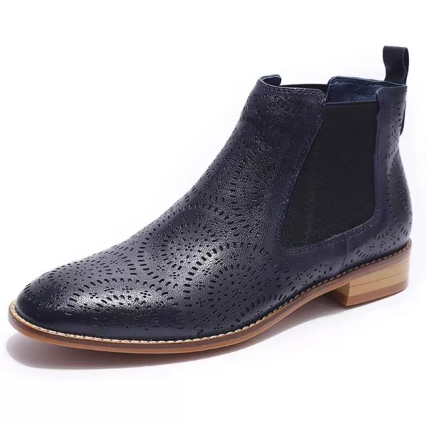 Mona flying Women Ruched Genuine Leather Mid Calf Boots Dual Side Zippers Round Toe Buckle Strap Booties Shoes