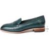 imageMona flying Womens Leather Penny Loafers Slip On Flats Office Ladies Casual ShoesGreenish