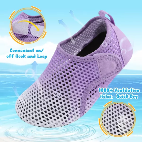 Besroad Kids Water Shoes Girls Boys Quick Dry Aqua Socks Barefoot Non Slip Beach Swim Surf Shoes