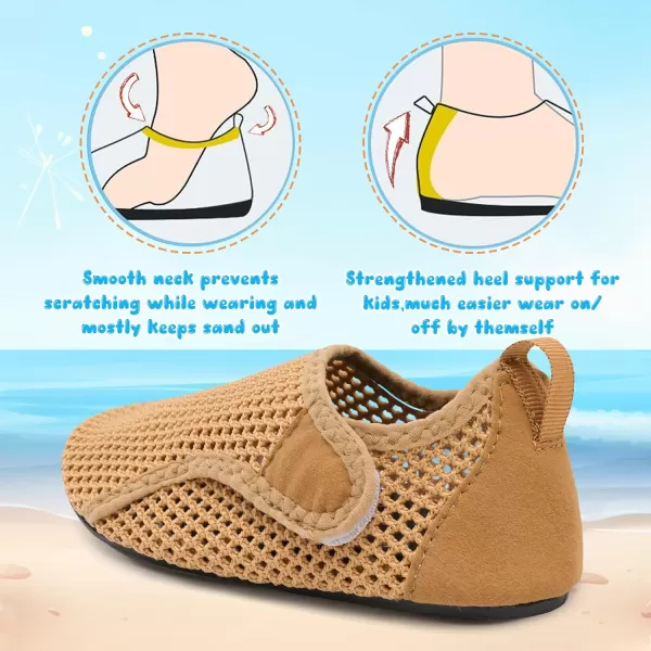 Besroad Kids Water Shoes Girls Boys Quick Dry Aqua Socks Barefoot Non Slip Beach Swim Surf Shoes