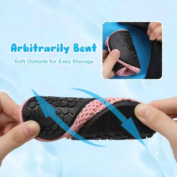 Besroad Kids Water Shoes Girls Boys Quick Dry Aqua Socks Barefoot Non Slip Beach Swim Surf Shoes