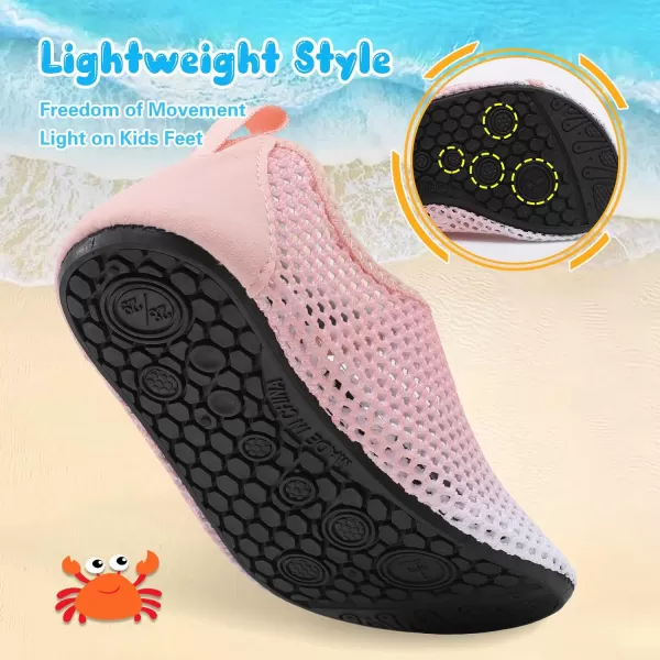 Besroad Kids Water Shoes Girls Boys Quick Dry Aqua Socks Barefoot Non Slip Beach Swim Surf Shoes