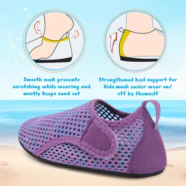 Besroad Kids Water Shoes Girls Boys Quick Dry Aqua Socks Barefoot Non Slip Beach Swim Surf Shoes