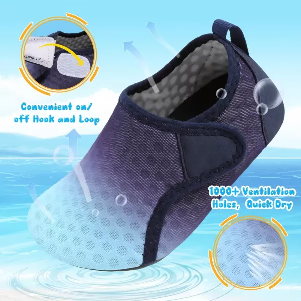 Besroad Kids Water Shoes Girls Boys Quick Dry Aqua Socks Barefoot Non Slip Beach Swim Surf Shoes