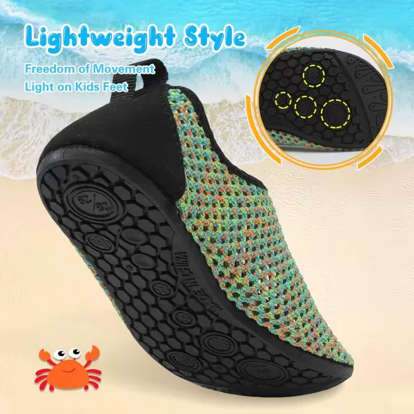 Besroad Kids Water Shoes Girls Boys Quick Dry Aqua Socks Barefoot Non Slip Beach Swim Surf Shoes