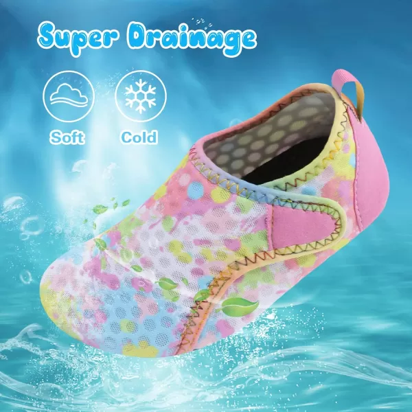 Besroad Kids Water Shoes Girls Boys Quick Dry Aqua Socks Barefoot Non Slip Beach Swim Surf Shoes
