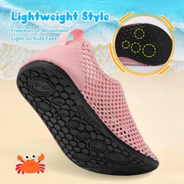 Besroad Kids Water Shoes Girls Boys Quick Dry Aqua Socks Barefoot Non Slip Beach Swim Surf Shoes
