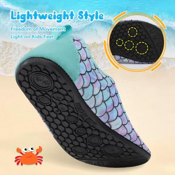 Besroad Kids Water Shoes Girls Boys Quick Dry Aqua Socks Barefoot Non Slip Beach Swim Surf Shoes