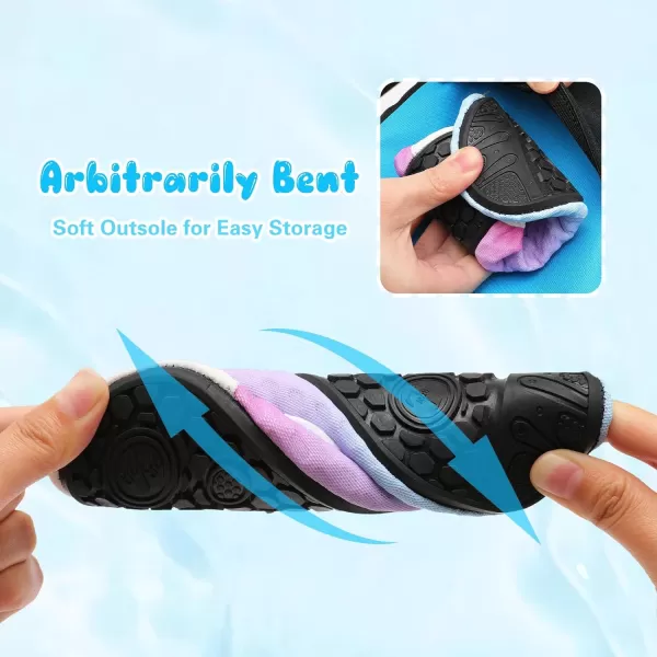 Besroad Kids Water Shoes Girls Boys Quick Dry Aqua Socks Barefoot Non Slip Beach Swim Surf Shoes