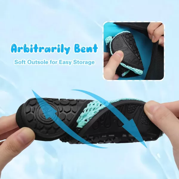 Besroad Kids Water Shoes Girls Boys Quick Dry Aqua Socks Barefoot Non Slip Beach Swim Surf Shoes