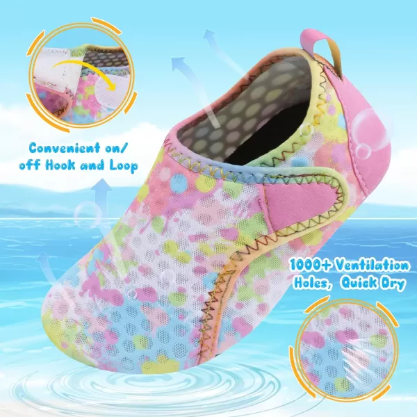 Besroad Kids Water Shoes Girls Boys Quick Dry Aqua Socks Barefoot Non Slip Beach Swim Surf Shoes