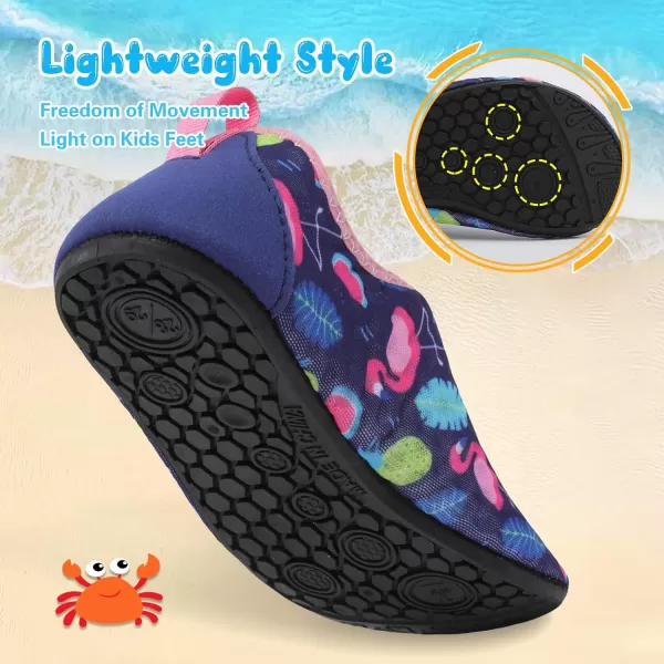 Besroad Kids Water Shoes Girls Boys Quick Dry Aqua Socks Barefoot Non Slip Beach Swim Surf Shoes