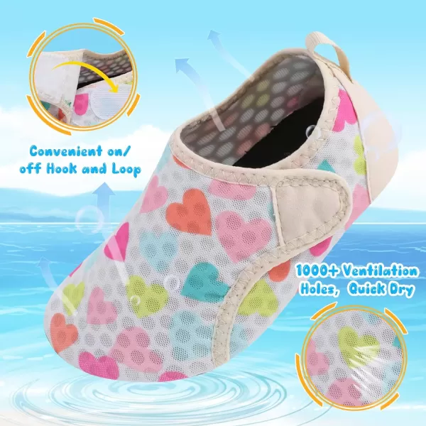 Besroad Kids Water Shoes Girls Boys Quick Dry Aqua Socks Barefoot Non Slip Beach Swim Surf Shoes