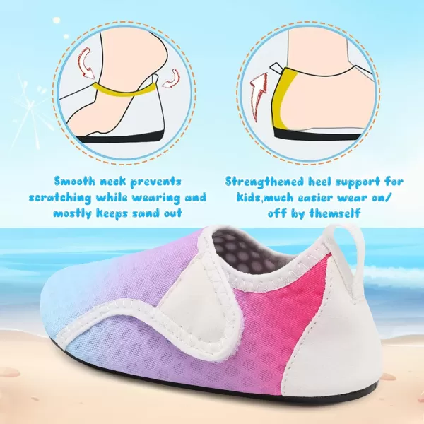 Besroad Kids Water Shoes Girls Boys Quick Dry Aqua Socks Barefoot Non Slip Beach Swim Surf Shoes