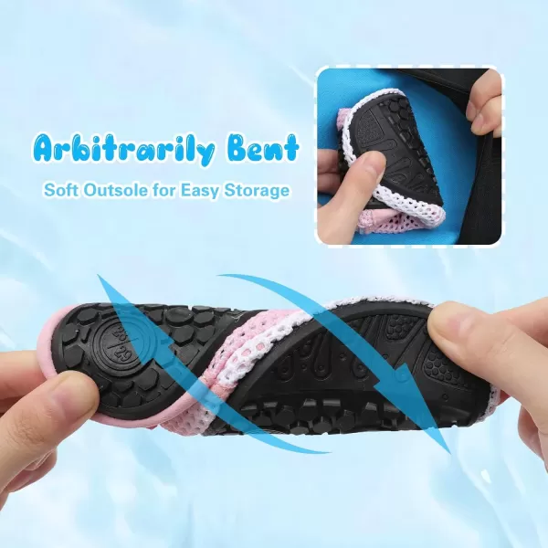 Besroad Kids Water Shoes Girls Boys Quick Dry Aqua Socks Barefoot Non Slip Beach Swim Surf Shoes