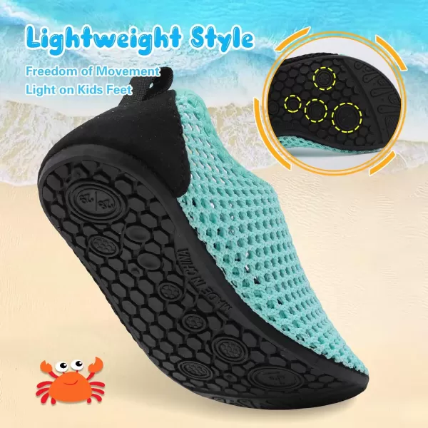 Besroad Kids Water Shoes Girls Boys Quick Dry Aqua Socks Barefoot Non Slip Beach Swim Surf Shoes
