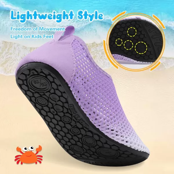 Besroad Kids Water Shoes Girls Boys Quick Dry Aqua Socks Barefoot Non Slip Beach Swim Surf Shoes