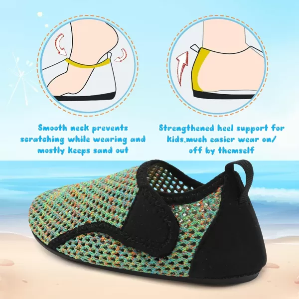 Besroad Kids Water Shoes Girls Boys Quick Dry Aqua Socks Barefoot Non Slip Beach Swim Surf Shoes