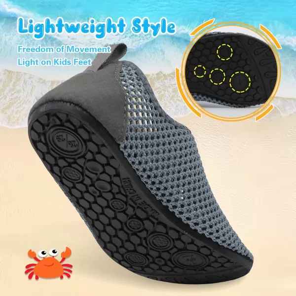 Besroad Kids Water Shoes Girls Boys Quick Dry Aqua Socks Barefoot Non Slip Beach Swim Surf Shoes
