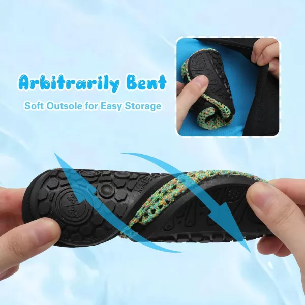 Besroad Kids Water Shoes Girls Boys Quick Dry Aqua Socks Barefoot Non Slip Beach Swim Surf Shoes