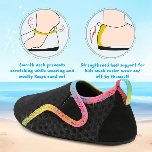 Besroad Kids Water Shoes Girls Boys Quick Dry Aqua Socks Barefoot Non Slip Beach Swim Surf Shoes