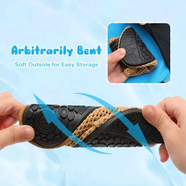 Besroad Kids Water Shoes Girls Boys Quick Dry Aqua Socks Barefoot Non Slip Beach Swim Surf Shoes