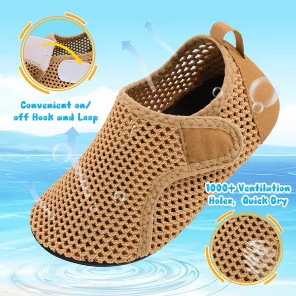 Besroad Kids Water Shoes Girls Boys Quick Dry Aqua Socks Barefoot Non Slip Beach Swim Surf Shoes
