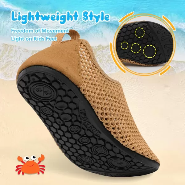 Besroad Kids Water Shoes Girls Boys Quick Dry Aqua Socks Barefoot Non Slip Beach Swim Surf Shoes