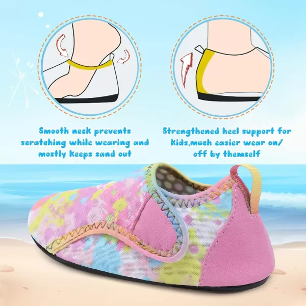 Besroad Kids Water Shoes Girls Boys Quick Dry Aqua Socks Barefoot Non Slip Beach Swim Surf Shoes