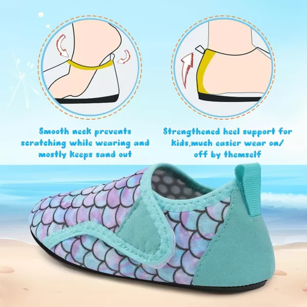 Besroad Kids Water Shoes Girls Boys Quick Dry Aqua Socks Barefoot Non Slip Beach Swim Surf Shoes