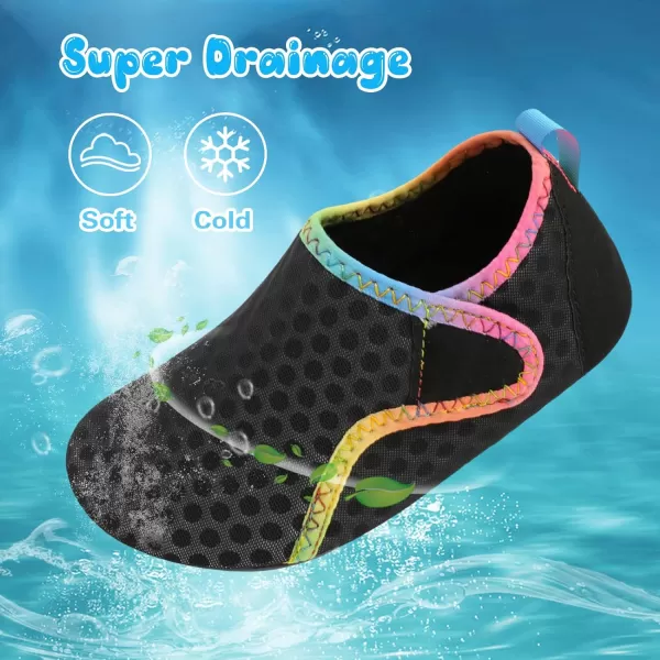 Besroad Kids Water Shoes Girls Boys Quick Dry Aqua Socks Barefoot Non Slip Beach Swim Surf Shoes