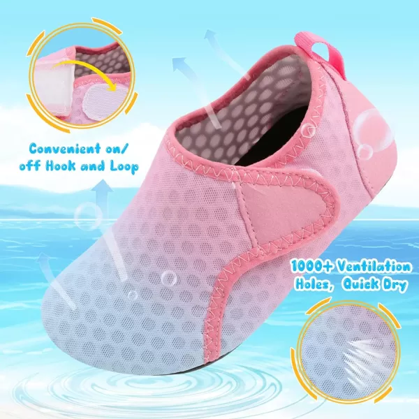 Besroad Kids Water Shoes Girls Boys Quick Dry Aqua Socks Barefoot Non Slip Beach Swim Surf Shoes